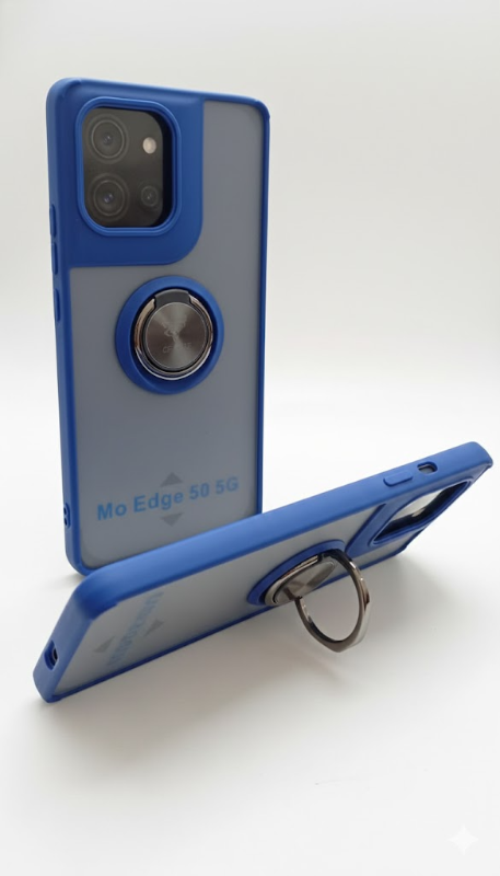 moto edge 50 funda de uso rudo con anillo + mica