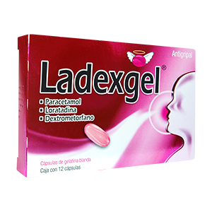paracetamol/lora/Dextrometorfanov 12 cap ladexgel