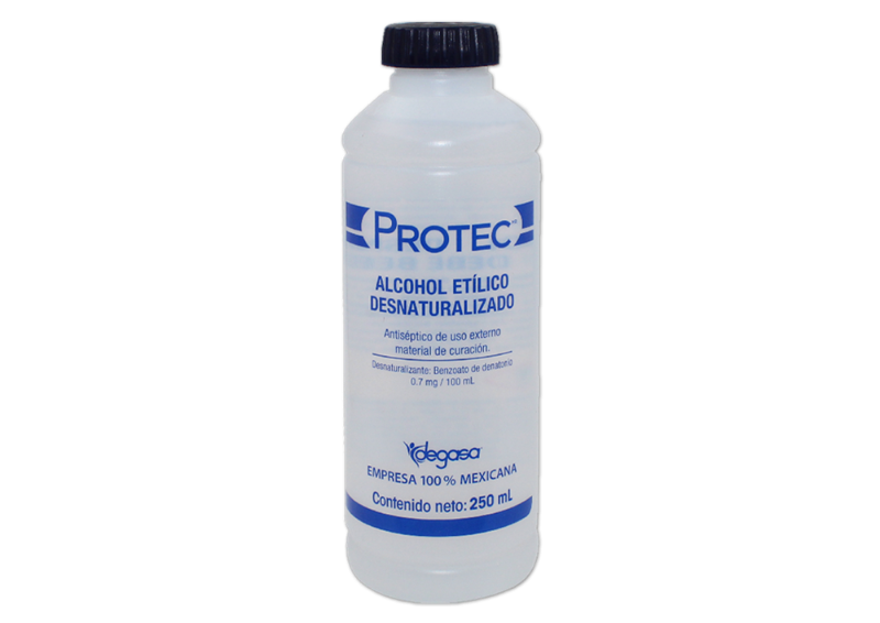 alcohol 70% protec 250ml