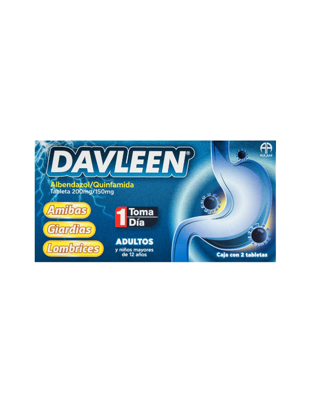 Albendazolazol/Quinfamida 400/300mg 1Tab ad-davleem