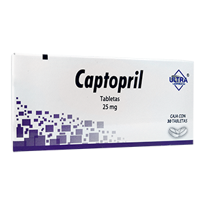 captopril 25mg 30Tab