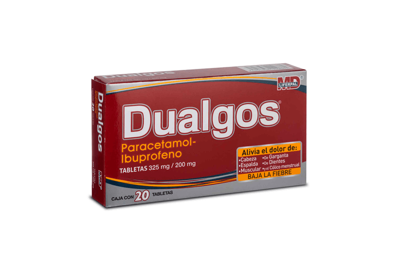 paracetamol/Ibuprofeno 20Tab dualgos