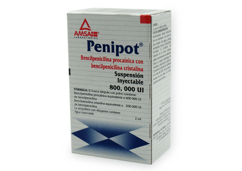 bencilpenicili procai crist 800 000ui/2ml