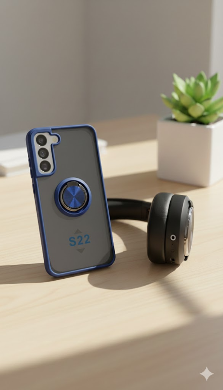 samsung S22 funda uso rudo con anillo + mica