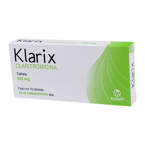 claritromicina 500mg 10Tab 
klarix
