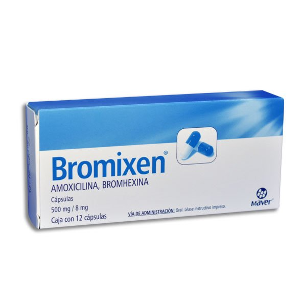 Amoxicilina/Bromhexina 500/8mg 12cap