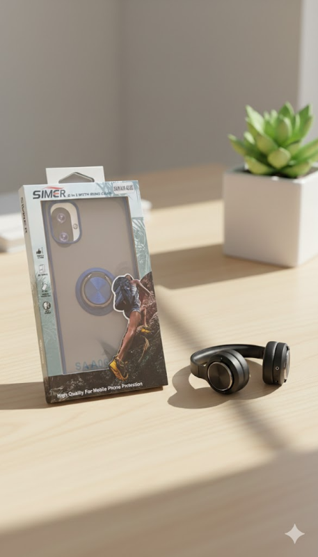 samsung a06/a07 funda uso rudo con anillo + mica