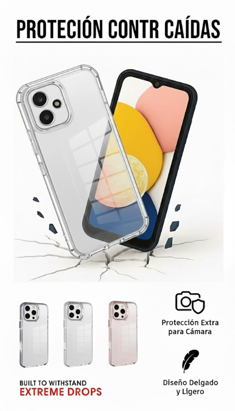 honor x7c uso funda de uso rudo acrilico + mica