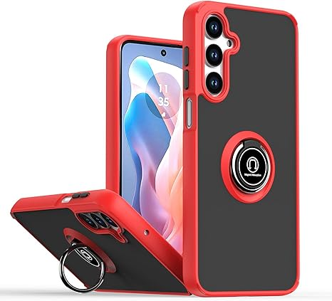 samsung a16 funda uso rudo con anillo + mica