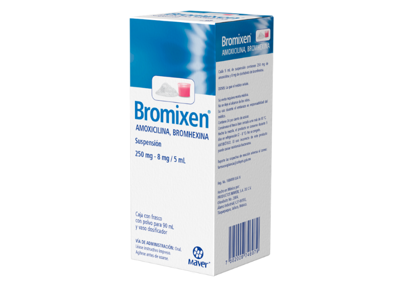 Amoxicilina/Bromhexina 250mg susp 60ml