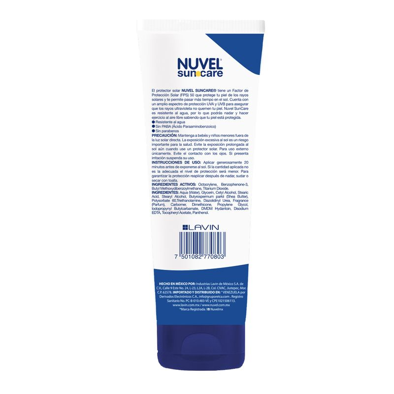 protector nuvel kids 50fps 120ml