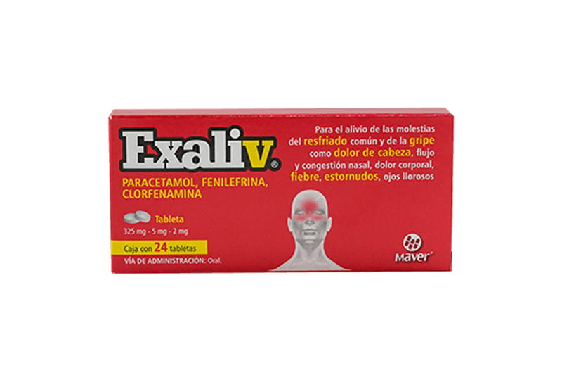 clorfenamina/feni/para 24Tab exaliv