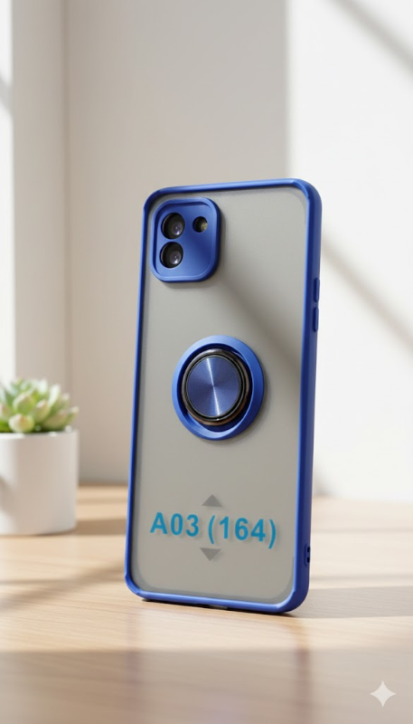 samsung a03 funda uso rudo con anillo + mica