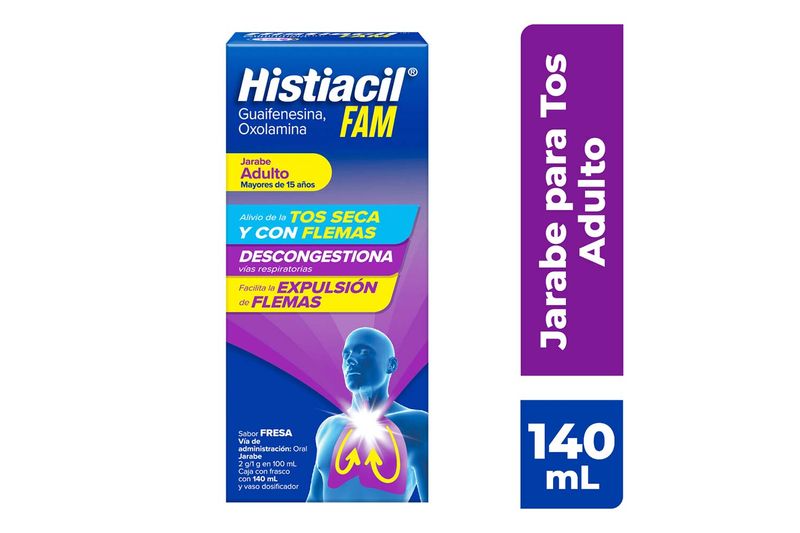 Guaifenesina/Oxolaminana 140ml jbe Histiacil Fam
