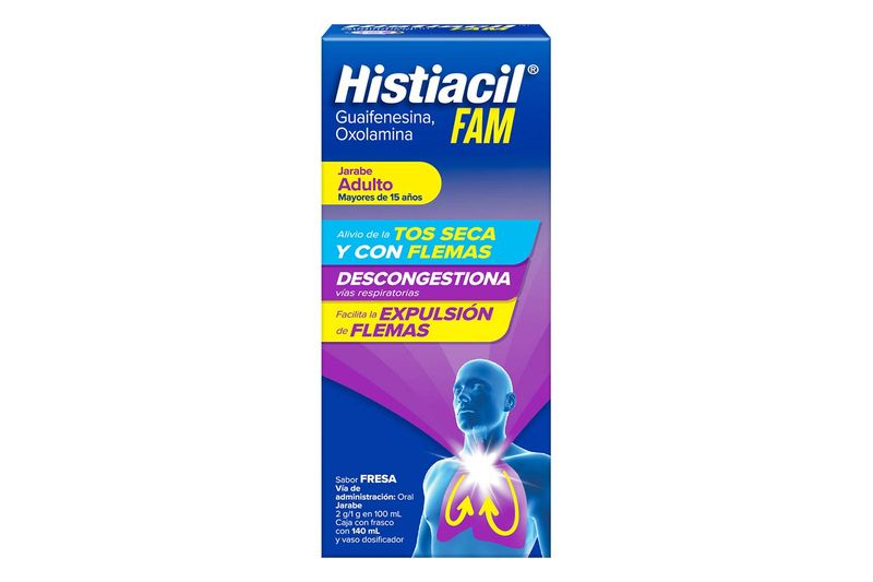 Guaifenesina/Oxolaminana 140ml jbe Histiacil Fam