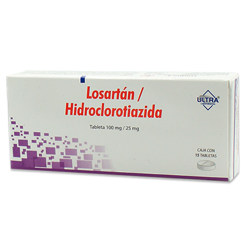 losartan/hidro 100/25mg 15comp (3x2)