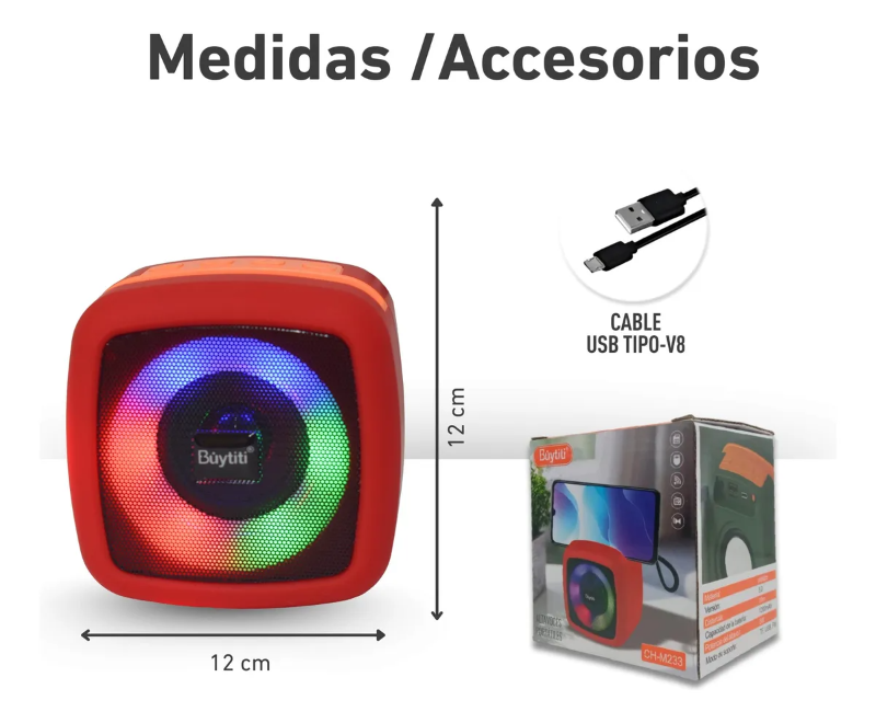 Altavoz Portatil Bocina Buytiti Modelo Ch-m233