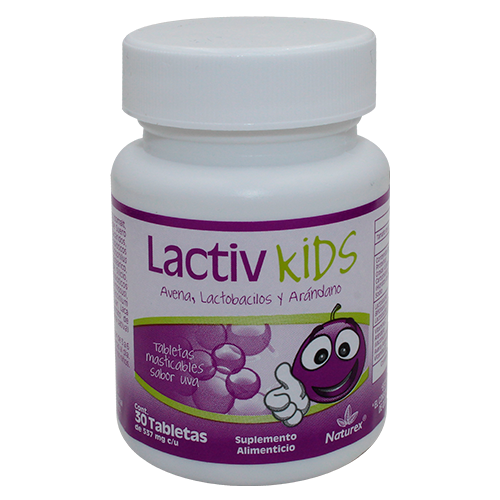 lactobacilos kids mast sabor uva 30Tab