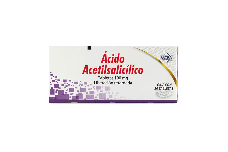 Acido Acetilsalicilico 100mg 30 Tab