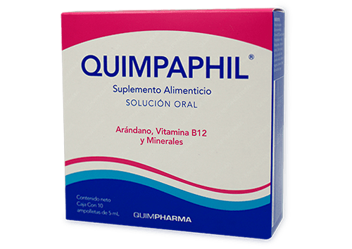 vitamina b12 arandano y minerales 5ml 10amp quimpaphil