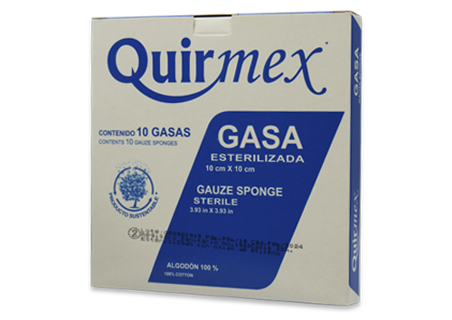 gasa estrilisada quirmex 10 pz