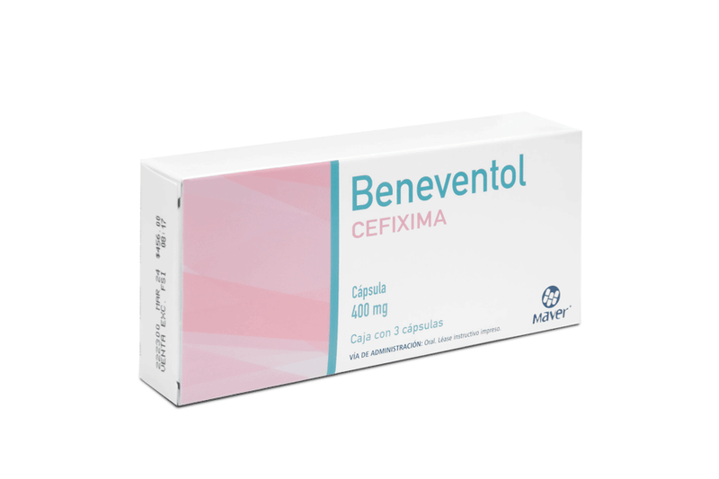 cefixima 400mg 3cap beneventol