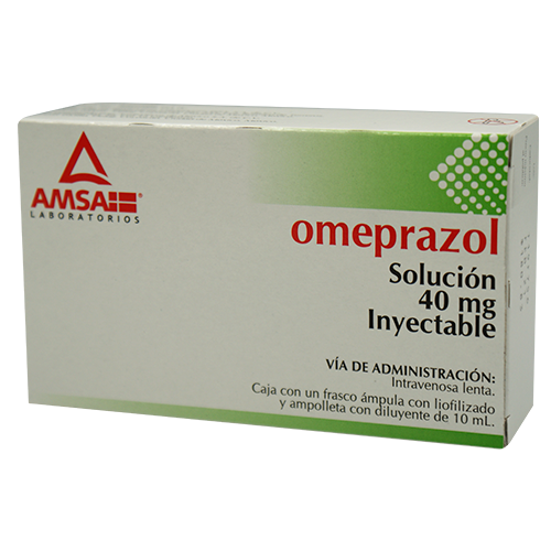 omeprazol solucion inyecTable  40mg/10 ml