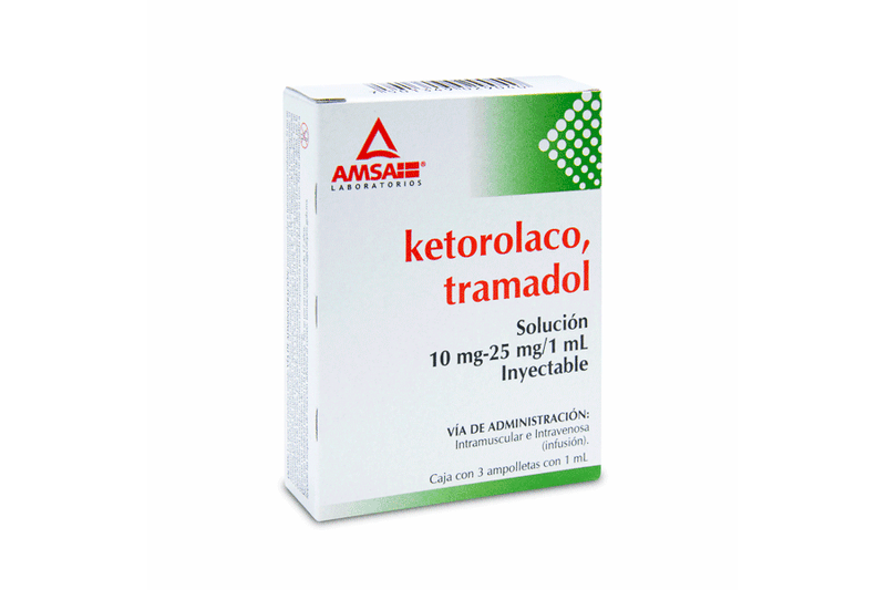 ketorolaco/tramadol 10/25mg/1ml 3amp