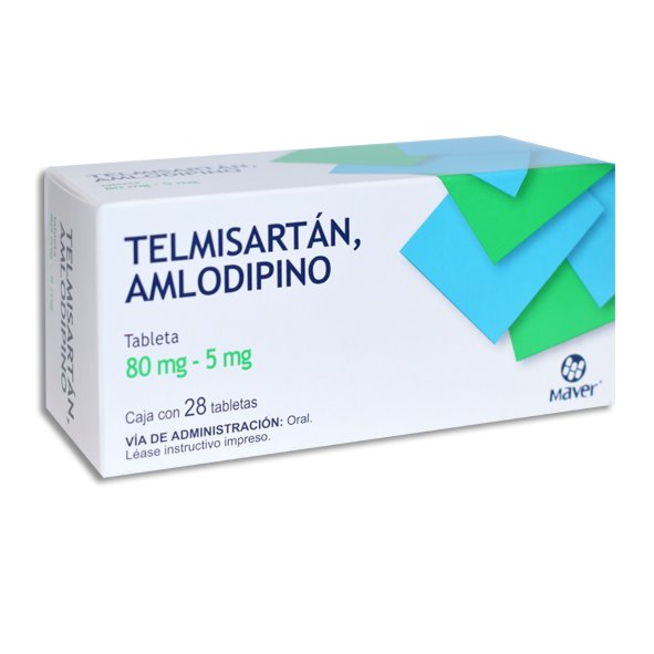 telmisartan/amlodipino 80/5 mg 28 Tab