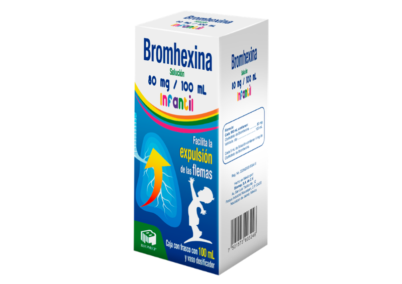 Bromhexina 80mg/100ml sol inf
