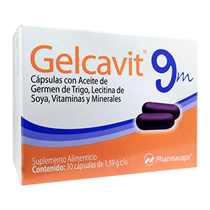 gelcavit 9m-vitaminas y minerales 30 cap