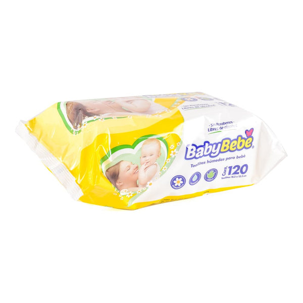 toallas humedas baby bebe 120 pzas