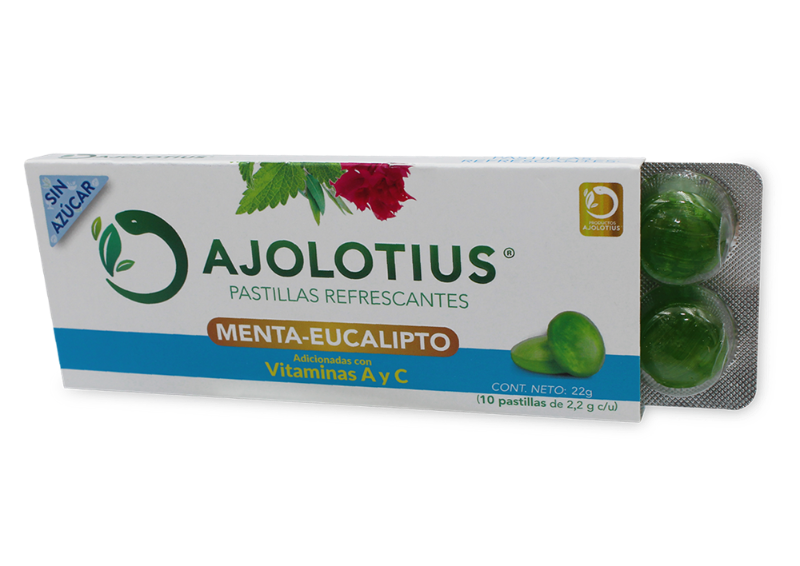 ajolotius menta-eucalipto sin azucar 1pz