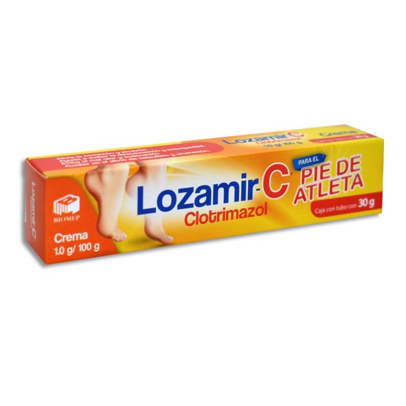 clotrimazol crema 1/100gr 30gr-pie