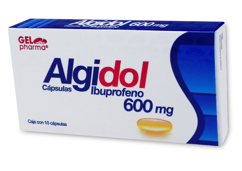 Ibuprofeno 600mg 10cap algidol