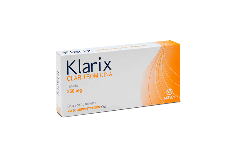 claritromicina 250mg 10Tab 
klarix