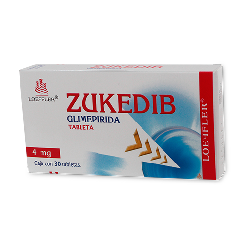 glimepirida 4mg 30Tab zukedib