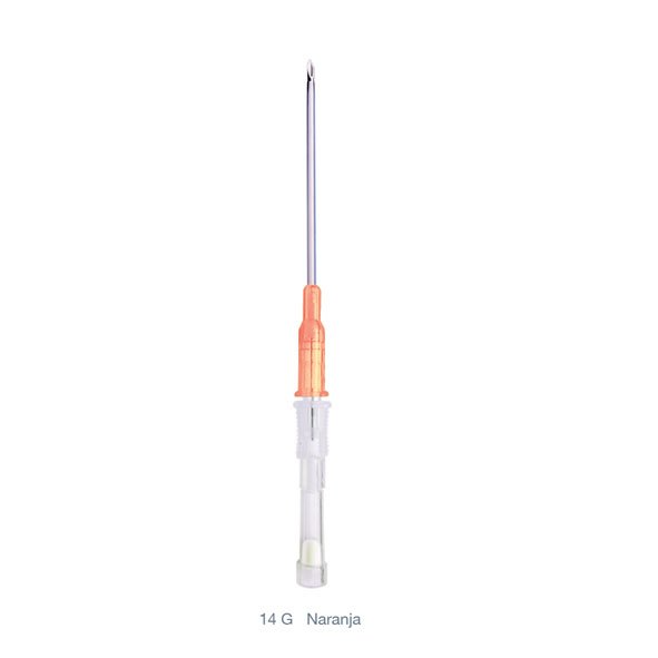 cateter intravenoso naranja 14gx47mm 1pz