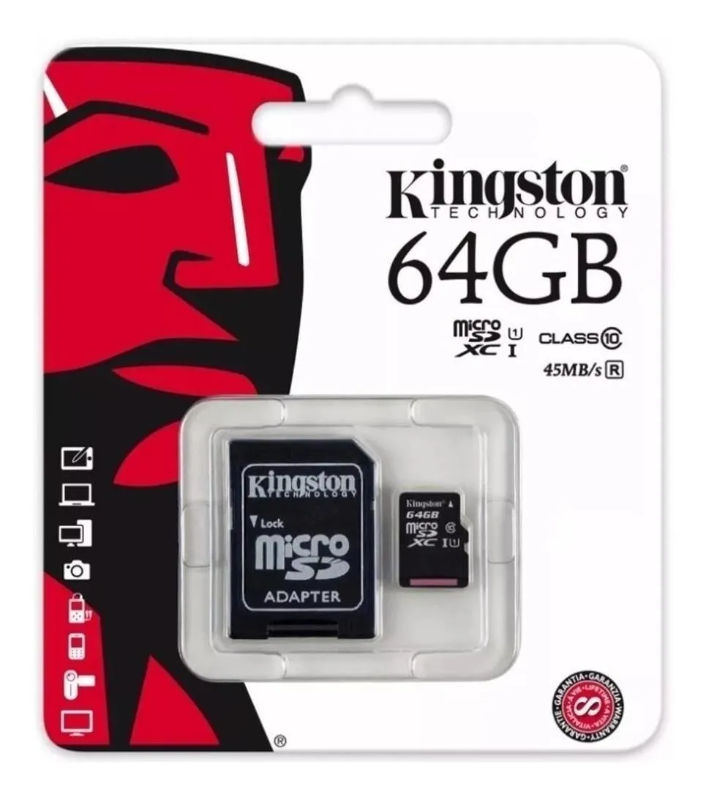 kingston micro sd 64gb clase 10