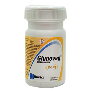 metformina 850mg 30 Tab glunovag