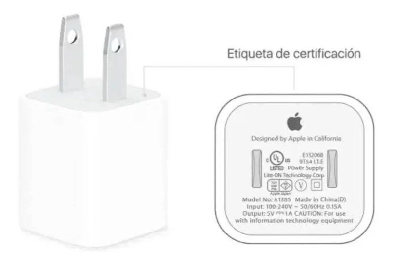 cubo iphone 5w usb a1385