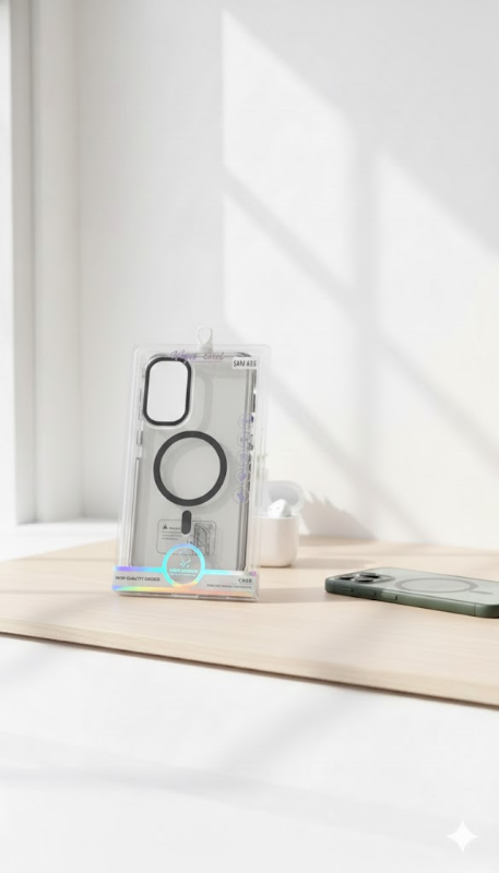 samsung A56 funda magsafe  acrilica + mica