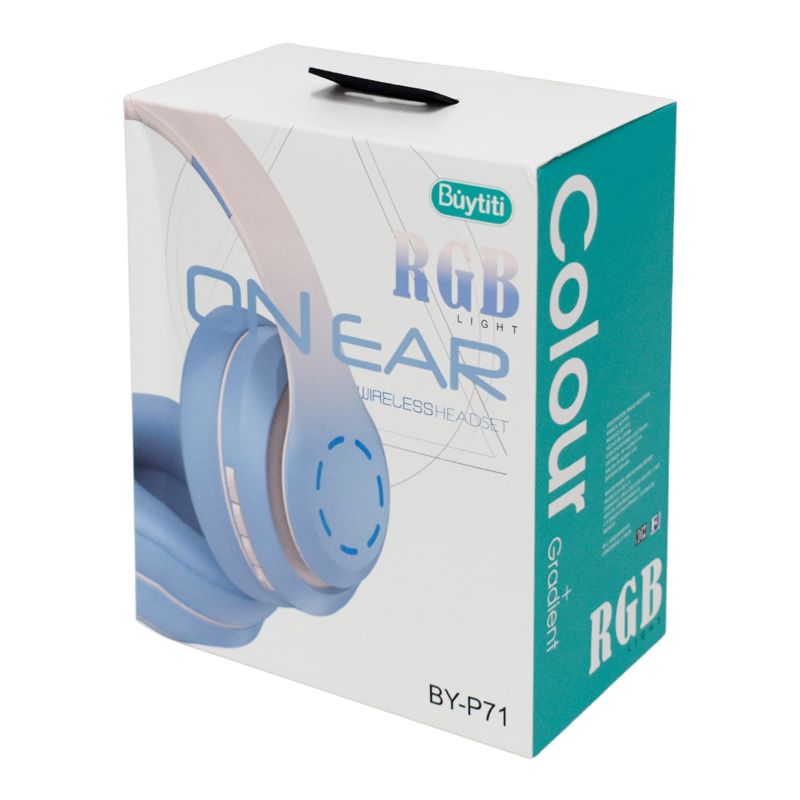 Adifonos bluetode diadema ajusTable con luz led by-p71