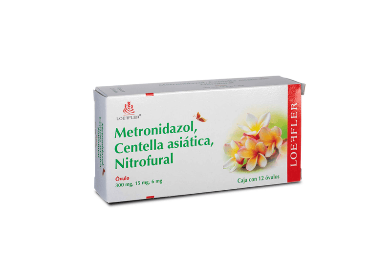metronidazol/centella asiatica/nitrofural 12 ovu