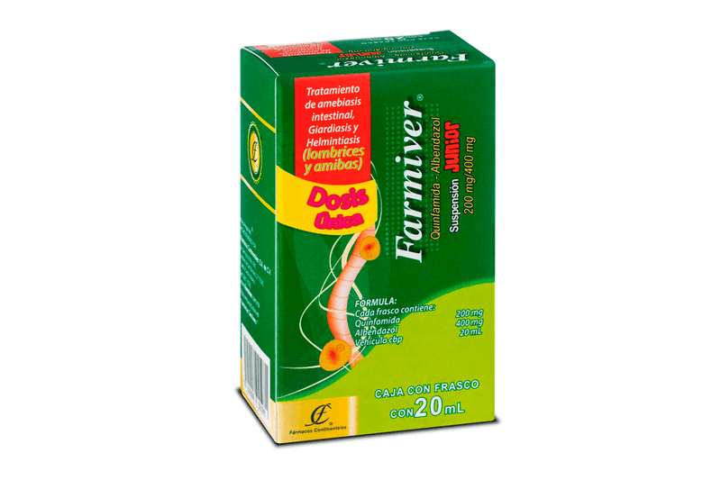 Quinfamidaamida/Albendazol 200/400mg 20ml jr