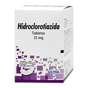 Hidroclorotiazida 25mg 20Tab