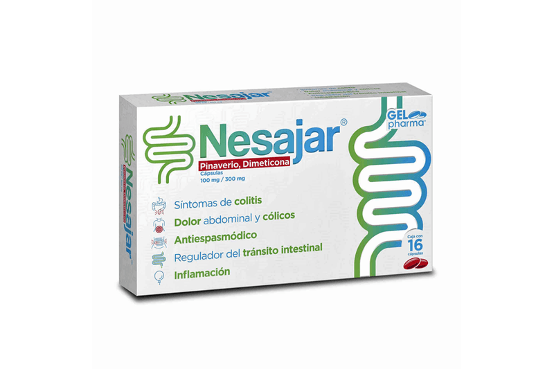 pinaverio/dimeticona 100/300mg 16cap nesajar