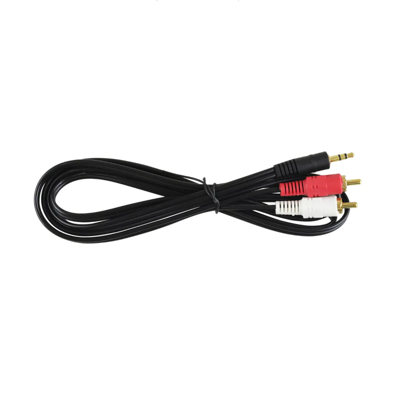 Cable de audio auxiliar plug 3.5 a rca 1.80 metros 11-1004