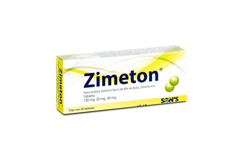 pancreatina/b buey/dimet 20Tab zimeton
