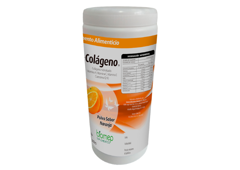 bio colageno s/naranja 450g bote